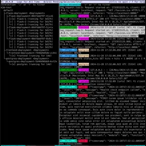 kl k8s log viewer